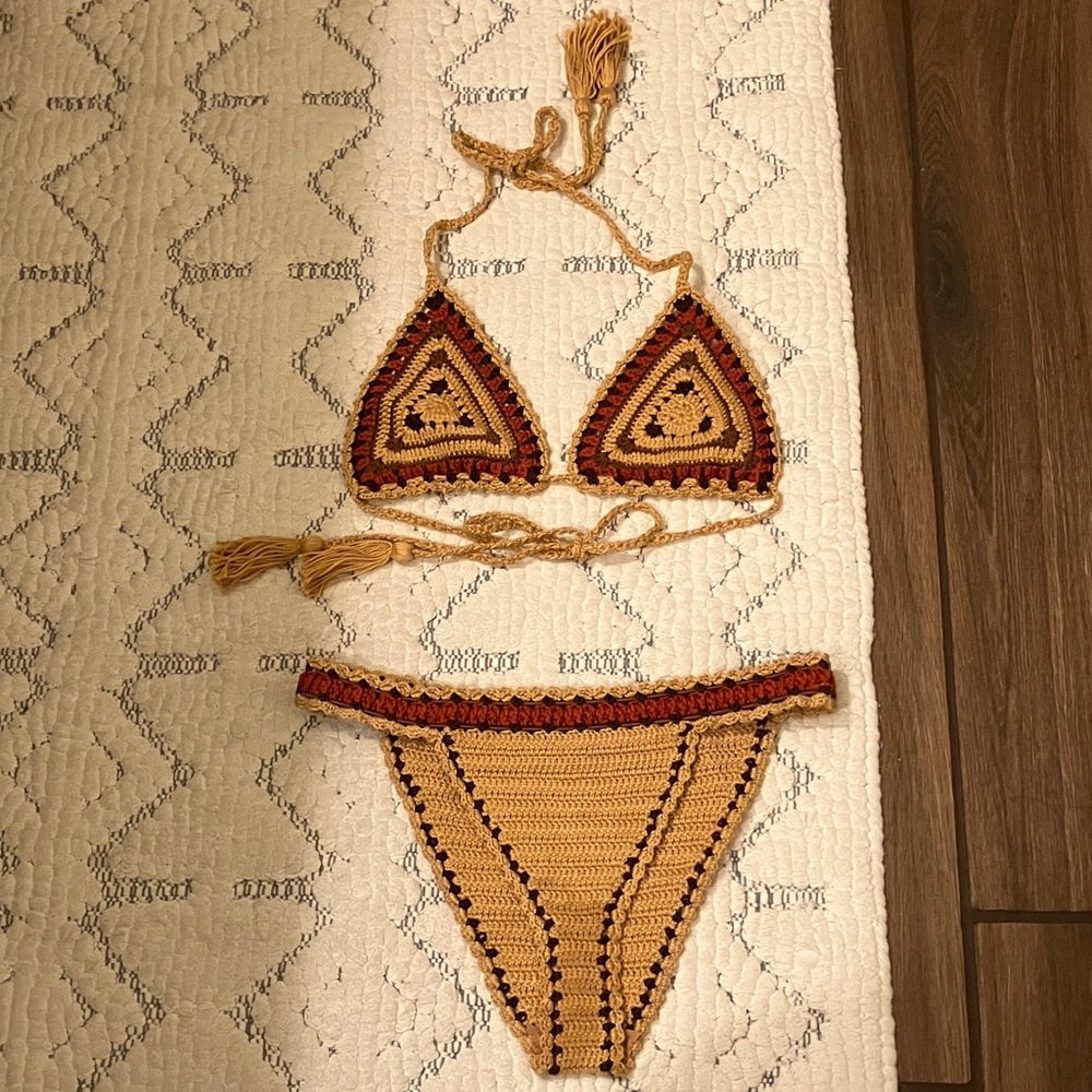 Avenue Swimclub Crochet Bathing Suit